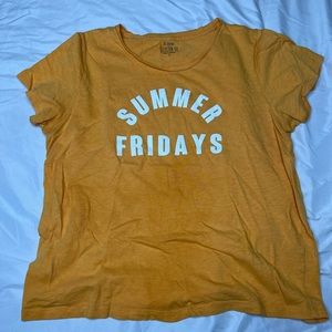 J. Crew yellow tshirt Large